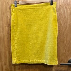 Vintage Old Navy Yellow Pencil Skirt